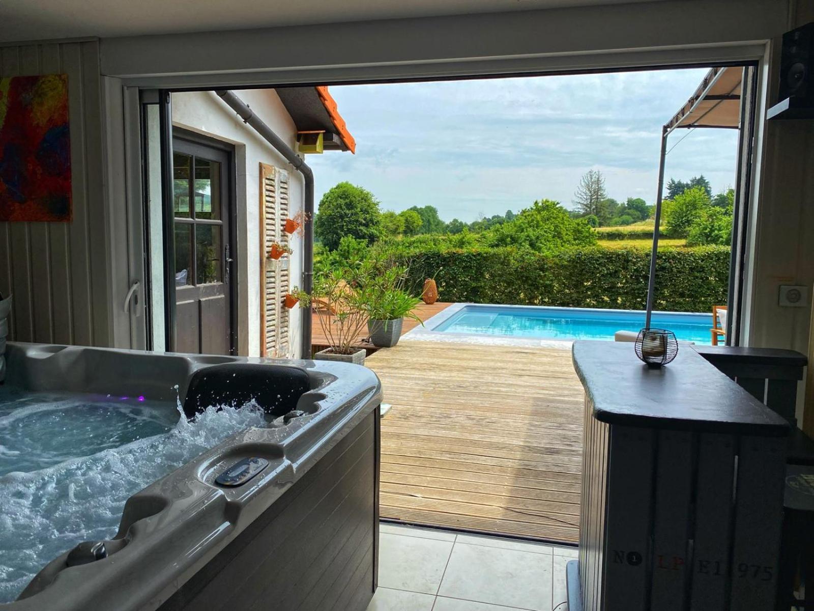 Gite Piscine Jacuzzi Privatises Clos Valentin Freulleville Ngoại thất bức ảnh